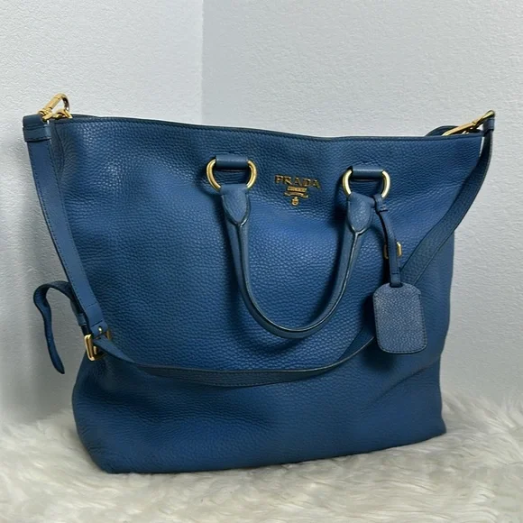 💯 Authentic Prada Two-Way Leather Tote Bag🍀 - Picture 7 of 17